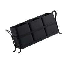 Sturdy Iron Storage Box For Cutlery Pens And Small Items Home Or