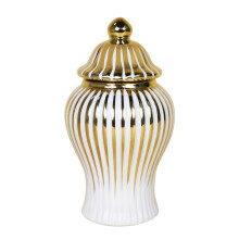 Classical Ceramic Vases Gingers Jar with Lid for Floral-4