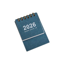 Tischkalender 2026, 18 Monate von Juli 2025 bis Dezember-Blau