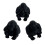3pcs Simulation Gorillas Figurine Model Statue Figure Office 1