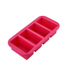 Mehrzweck-Eisformen aus Silikon und Aufbewahrungsbox,-Rose Rot 4