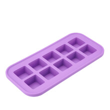 Durable Silicone Ice Cubes Maker With Snap On Lid Ice-Purple 10