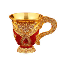 Retro wijnglas Europese stijl drinkbeker voor-Rood 1