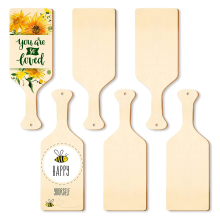 Miniatuur houten snijplank met handvat voor koken en serveren-1