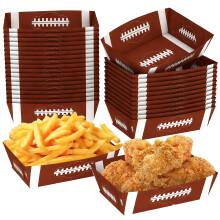 Set van 24 snacks met voetbalthema,-Rood dubbelzijdig bedrukt