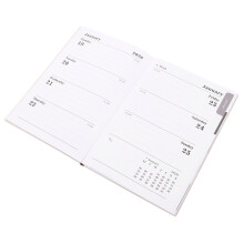 3Pièces Agenda 2026 A5 PU Noir Planification Hebdomadaire