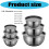 Multipurpose Kitchen Bowl Nonrust Steel-Six  piece set silic 3