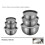 Multipurpose Kitchen Bowl Nonrust Steel-Six  piece set silic 4