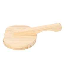 Wooden Tortilla Press with Ergonomic Handle, Manual Roti Maker, 200-265g