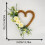 Heart Shaped Artificial Wreath Valentine's Decoration-White 4