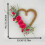 Heart Shaped Artificial Wreath Valentine's Decoration-White 5