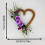 Heart Shaped Artificial Wreath Valentine's Decoration-White 6
