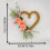 Heart Shaped Artificial Wreath Valentine's Decoration-White 7