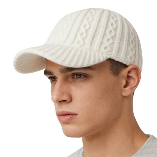Πλεκτό καπέλο μπέιζμπολ με ρυθμιζόμενο snapback από μείγμα βαμβακιού 1