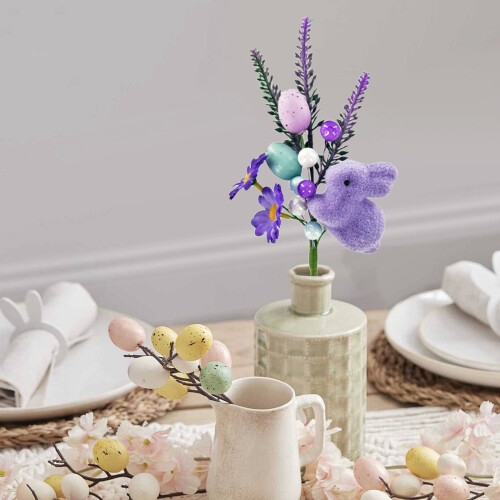 Artificial Easter Egg Pick Spring Decor Wreath Arrangement 1