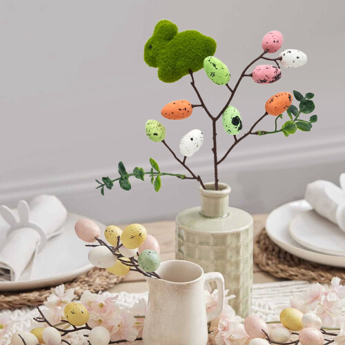 Artificial Easter Egg Picks Spring Floral Stems 8.7 inch 2