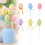 Glitter Artificial Easter Eggs Vase Fillers 6PCS 3