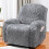 Elastic Recliner Chair Cover – Light Grey, 1 Pc 2