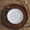 Plateau de service rond en bois de 21/27/30 cm pour table basse 6
