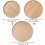 Plateau de service rond en bois de 21/27/30 cm pour table basse 7