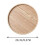 Plateau de service rond en bois de 21/27/30 cm pour table basse 8