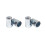 Half Hexagon Flat Head Rivet Nuts, Zinc Plated Carbon Steel Open Semi Hex Thread Insert Nutsert Open Blue 5