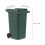 Cestino da scrivania compatto in plastica con coperchio, ideale per ufficio e casa. 2