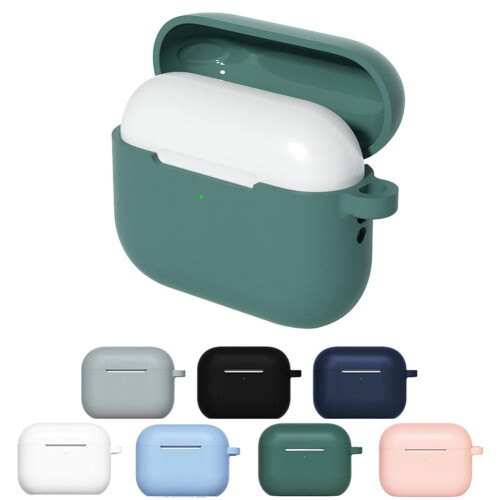 Capa protetora de silicone compatível com AirPods Pro 3, capa protetora de silicone à prova de choque. 2