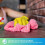 Lot de 12 serviettes de nettoyage en microfibre rose 2