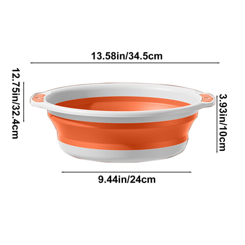Foldable Silica Gel Foot Bath Bucket 1pc 2