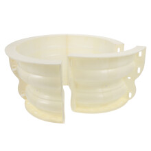 2Pcs Beige Plastic Mold for Concrete Pillars European Style DIY