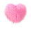 Μαξιλάρι Fluffy Heart, ροζ γούνινο διακοσμητικό μαξιλάρι για κρεβάτι και καναπέ – 2