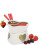 Heart-shaped mini fondue pot 320 ml white 1 pc 8
