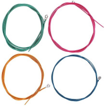 4Pièces Corde Basse Nickel Acier Inoxydable Colorée Pour Tuba Durable