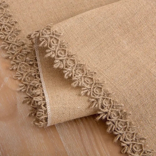 Jute Table Runner Natural Vintage Hessian Home Decor 2