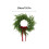 Heart-Shaped Christmas Wreath with Red Ribbon Bow 2
