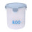 Round BPA-Free Plastic Storage Jars with Airtight Lids 2