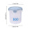 Round BPA-Free Plastic Storage Jars with Airtight Lids 3
