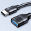 Καλώδιο τύπου C από αρσενικό σε θηλυκό USB, μεταφορά δεδομένων 5Gbps για smartphones, tablet, 5