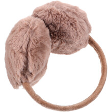 4Pièces Protège-Oreilles Femme Fourrure Khaki Élégant Pour L'extérieur