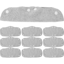 30Pièces Bandeaux Transpiration Casque Gris Polyester Confort