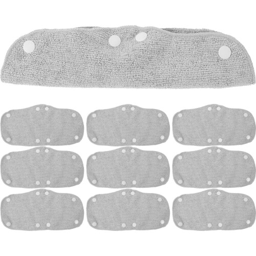 30Pièces Bandeaux Transpiration Casque Gris Polyester Confort