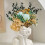 Face Resin Vase Black Gold White 14 cm 3