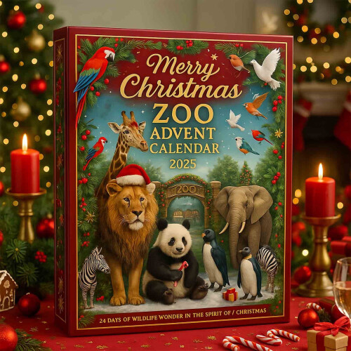 Zoo-Adventskalender 2025 – 24 Tierornamente 1