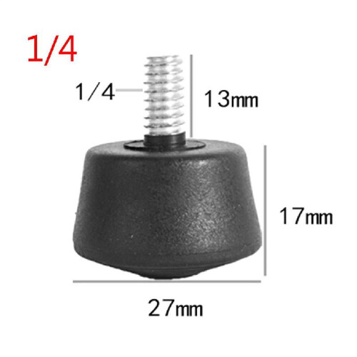 Universal skridsikker gummipude til stativ 3/8" og 1/4" 1