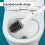Pulitore per WC motorizzato con testina rotante a 360 e 7