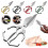 Ciseaux de cuisine robustes en acier inoxydable (1 paire) 4