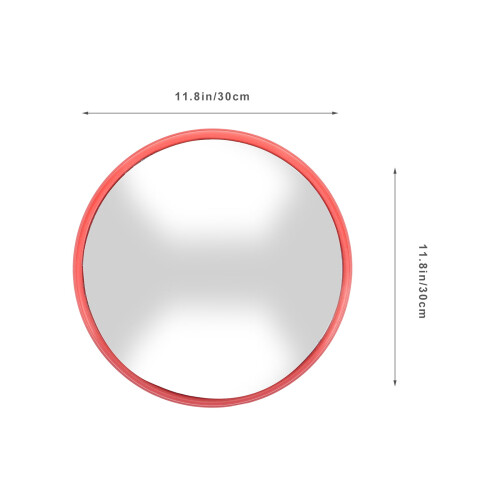 Round Convex Safety Mirror for Hospitals, Plastic Frame, 1 Piece, Wall-Mounted Design 1
