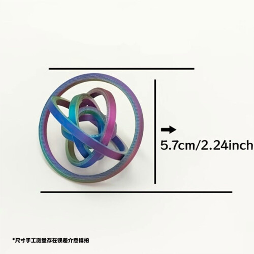 3D prsteník na prsty, barevný, 5,7 cm, 1 ks 2