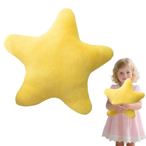 Pernă de pluș cu stea pentru copii – Catifea moale decorativă 1